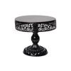 Accesorios de mesa de boda de estilo europeo, plato redondo para pastel, estante alto de hierro para pastel, plato de frutas, bandeja para refrigerios