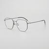 Nuevo FT002 placa de titanio puro cuadrado irregular montura completa casual para hombre y mujer se puede combinar con lentes para miopía