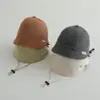 Sombrero de Pescador para Bebé con Protección Solar Primavera y Verano 2025 Moda Maillard Sombrero de Sol Sencillo para Exteriores Niños y Niñas Venta al por Mayor Transfronterizo