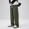 Pantalones de Fábrica para Hombre, Nuevos Pantalones Cargo de Mezclilla Rectos con Cordón, Sueltos para Otoño, Pantalones Casuales de Color Sólido Versátiles y Modernos
