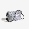 Bolsa Quadrada Pequena, Nova Bolsa Transversal Tendência de Verão, Bolsa de Ombro Único Feminina, Bolsa com Cordão Geométrico Rombus Elegante Simples