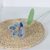 Flor de Tulipan Terminada Hecha a Mano con Lana Flor de Lana Tejida a Crochet Flor Artificial Flor Inmortal Tulipan Abierto y Cerrado Flor de Lana de Tulipan