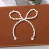 Piezas redondas de lujo ligero, lazo de perlas grande, accesorios para el cabello trenzados con cuentas, hechos a mano, lote de materiales para pendientes