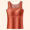 Chaleco térmico para mujer para realzar la belleza en otoño e invierno, con forro polar, acolchado extra y sujetador incorporado, perfecto como capa base