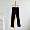 [Pantalones de supermodelo de cachemira] Invierno nueva ropa de mujer forro polar engrosado 600g brocado algodón elástico casual micro acampanados