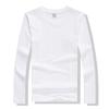 Camiseta Deportiva de Manga Larga con Cuello Redondo de Poliéster-Algodón, Uniforme de Clase, Camiseta Promocional de Lycra, Ropa de Trabajo, Camiseta Polo, Diseño de Logo Personalizado