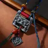 Colgante de Escritura de Xizang, Colgante Tótem de Gula Baiza, Adorno Étnico Estilo Xizang, Colgante para Bolso, Colgante para Coche