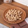 Cesta de pan al vapor tejida similar al ratán de estilo japonés, plato de aperitivos, plato de frutas, plato especial de restaurante, cesta de aperitivos fritos