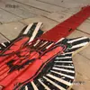 Decoração de Guitarra de Ferro Retrô Pendurada na Parede Criativa para Casa Quarto Bar Restaurante Modelo de Instrumento Musical Pingente Parede Metabo