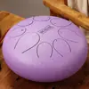 [Instrumento Musical Huashu] Tambor Etéreo de 8 Tonos de 10 Pulgadas, Lengua Redonda, Plato de Percusión Vacío de Color, Tambor de Lengua de Acero, Instrumento de Percusión para Principiantes