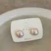 Pendientes Cuadrados de Perla Geométricos Simples y Versátiles para Mujer, Estilo Francés, Lujo Ligero, Elegantes, Modernos, de Moda, con Estilo