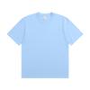 Camiseta de Algodón Puro al por Mayor Transfronteriza 220g Peso Pesado Cuello Redondo Manga Corta Estampado de Logo Camiseta Cultural Holgada Talla Grande para Hombre