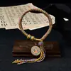 Pulsera Original Tejida a Mano con Nudo Vajra Thangka Ocho Deidades Guardianas Pulsera de Tara Verde Sala de Transmisión en Vivo