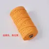 Cuerda de Algodón Trenzado de Color con Núcleo de 3 mm al por Mayor para Tejido DIY Hecho a Mano, Kit de Materiales, Hilo de Algodón para Tapicería, Cuerda Decorativa Multicolor