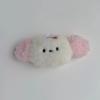 Chaveiro de acessórios de boneca coelho filhote versão Q fofa pingente de bolsa presente de pelúcia infantil atacado