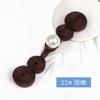 Hebilla de Cheongsam Calabaza de perla Hebilla de tela para traje Tang Ropa de moda nacional Hanfu Estilo chino Botones decorativos cosidos a mano