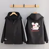 Blusa de Veludo à Prova de Vento e Quente de Manga Longa Anti-Manchas Espessada Estampada Jaqueta Estampada para Casa Avental de Cozinha Roupas de Trabalho
