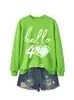 Amazon eBay estación independiente moda versátil mujer hola 40 corazón cuello redondo manga larga sudadera comercio exterior transfronterizo