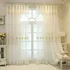 Cortinas Bordadas em Relevo de Luxo Leve Telas de Gaze Transmissoras de Luz Não Transmissoras de Pessoas Gaze para Janela Fornecimento Direto Transfronteiriço Pode Fazer Dropshipping Cortinas Prontas