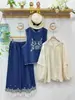 Camisa Feminina de Renda Bordada com Gola Alta Estilo Japonês Fresca Jovem Artística Outono 2025 Atacado