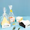 Bolsa de Empaque para Paquete de Comida de Bastones de Zanahoria, Bolsa Pequeña para Pan, Caja de Empaque para Horneado, Snack de Desayuno, Batido, Bandeja de Papel para Tostadas