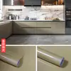 Papel de Parede Autoadesivo de PVC com Pintura de Filme Perolado Cor Sólida para Quarto de Luxo Cozinha Adesivos Decorativos à Prova de Óleo