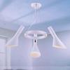 Lustre Estilo Americano Cúpula Angulada Braço de Lâmpada Ajustável Nórdico Led Quarto Sala de Estar Sala de Jantar Loja de Roupas Ferro Forjado Aj Lustre