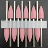 10 Piezas mango de 2.35mm cabeza de lijado de uñas de silicona cabeza de lijado de goma para pulir jade herramientas de pulido para productos de hueso