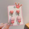 Pendientes para Niñas sin Perforación, Clips para Orejas Indoloros para Niñas Pequeñas, Joyería Linda de Dibujos Animados, Pendientes de Princesa, Accesorios para Colgar en las Orejas de Bebé