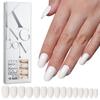 Unhas Vestíveis Cor Sólida Brilhantes Removíveis Caixa com 120 Peças Unhas Pré-moldadas Vestíveis Patch de Unha Postiça Manicure