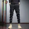 Pantalones de trabajo para hombre de comercio exterior, pantalones jogger de primavera y otoño, pantalones casuales de verano versátiles de estilo americano con múltiples bolsillos y estilo vintage