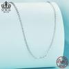 Aifule Colar Básico Versátil de Prata de Lei S925 Simples e Fashionável Banhado a Ouro Branco Joia de Roupa de Trabalho de Luxo Acessível para Mulheres Corrente Simples