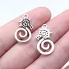 21X12mm 1.3g Prata Antiga Acessórios para DIY Colar Pulseira Podem Ser Pontilhados com Strass Pingente Cavalo-Marinho
