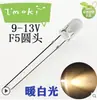 Bombillas led 12V super brillantes 12v 5mm cabeza redonda enchufable luz de coche led foco F5 diodo emisor de luz