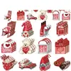 36 Piezas de Madera Vintage para el Día de San Valentín Joyería para Árbol de San Valentín Logo de San Valentín Regalo Decoraciones para Árbol del Hogar Ventana Pared
