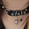 Punk Gótico Diablo Calavera Calavera Y2K Spice Collar Gargantilla Cadena Collar Accesorios para Mujer