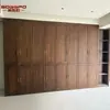 Armario de Dormitorio Estilo Americano Hecho a Medida para Toda la Casa, Puerta de Madera Maciza, Armario Estilo Chino Nuevo y Personalización de Vestidor