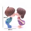Muñeca de Propuesta para Pareja del Día de San Valentín de Tanabata Muñeca Besándose Adornos Decorativos para Pastel LOVE TE AMO Enchufe de Cumpleaños