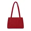 Bolso de Hombro de Nylon Estilo Mujer Suave para Mujeres, Bolso Tote Moderno Estética Y2K con Letras en Relieve, Bolso de Mano Casual para el Día a Día