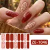 Fábrica Zhengxiang Personalizado ODM Hoja de Arce Verde Película de Esmalte de Uñas Pegatinas de Arte de Uñas Gradiente Frescas Pegatinas para Uñas OEM