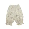 Pantalones de Verano Finos con Lunares Anti-Mosquitos para Bebés Niñas, Transpirables de Corte Holgado con Puño Casual Ligeros Largos para Niños
