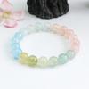 Pulsera de Morganita Natural Guan Yu Pulsera de Cristal de Colores Gradiente Joyería de Múltiples Gemas Transmisión en Vivo Dropshipping S2042103
