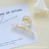 Presilha de cabelo transparente pequena transfronteiriça, presilha tubarão de cor sólida para rabo de cavalo alto, mini presilha de cabelo de 4,5 cm, acessório de cabelo fofo para meninas