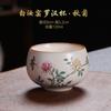 Taza de té de cerámica de la taza del maestro del horno Ru taza de té nutritiva del paisaje pintado a mano película abierta taza de té individual del hogar taza de té grande