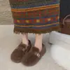 2026 Zapatos de Frijol Zapatos Peludos Zapatos de Algodón para Mujer Estilo Coreano Perezoso Felpa Calentitos con Forro Polar Slip-on Moda de Invierno Ropa de Abrigo