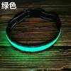 Collar luminoso LED para perro, cuero reflectante de alto brillo, cinta reflectante, puerto de carga tipo C, anti-pérdida, impermeable, collar para mascotas