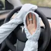 Guantes de sol para conducir para mujer anti-ultravioleta 2025 nuevo manga de hielo talla grande suelta mangas de seda de hielo para montar todo partido verano