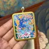 Gran Venta Tíbet Nepal Puro Pintado a Mano Thangka Yama Tenga Núcleo de Tarjeta 4*5