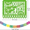 Bandera Mexicana Transfronteriza de Plástico para Mascotas Piñata Banderín de Carnaval Bandera Cuadrada Suministros para Decoración de Fondo