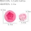 Molde de silicone de flor margarida, narciso rosa DIY aromatizador de carro ornamento de gesso vela molde de fácil desmoldagem